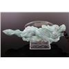 Image 1 : [CHINESE]A  JADE CARVED DRAGON SHAPED ORNAMENT  L:5.75" H:1.5"