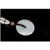 Image 3 : [CHINESE]A JADE NECKLACE WITH JADE PENDANT W:1.75"