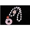 Image 1 : [CHINESE]A AMETHYST NECKLACE (WITH BOSIDIAN) L:14.5" H:2"