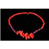 Image 1 : [CHINESE]A CORAL NECKLACE WITH LAPIS L:24"