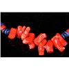 Image 2 : [CHINESE]A CORAL NECKLACE WITH LAPIS L:24"