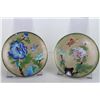 Image 3 : [CHINESE]A PAIR OF CLOISONN ENAMEL PLATE PAINTED WITH FLOWERS AND BIRDS W:6" H:0.5"