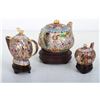 Image 3 : [CHINESE]A SET OF CLOISONN ENAMEL TEA POT PAINTED WITH FLOWERS (3 ITEMS)   (MEASURED WITH THE LARGES