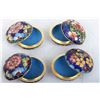 Image 3 : [CHINESE]A SET OF CLOISONN ENAMEL BOX PAINTED WITH FLOWERS (4 ITEMS) (MEASURED WITH THE LARGEST ITEM