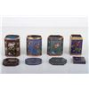 Image 2 : [CHINESE]A SET OF CLOISONN ENAMEL BOX PAINTED WITH FLOWERS (4 ITEMS) (MEASURED WITH THE LARGEST ITEM
