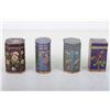 Image 3 : [CHINESE]A SET OF CLOISONN ENAMEL BOX PAINTED WITH FLOWERS (4 ITEMS) (MEASURED WITH THE LARGEST ITEM