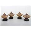Image 1 : [CHINESE]A SET OF CLOISONN ENAMEL TEA CUPS (4 ITEMS) (MEASURED WITH THE LARGEST ITEM)W:4" H:3.25"