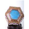 Image 2 : CLOISONN ENAMEL JAR WITH LID PAITED WITH DRAGONS  W:3.5" H:4.5"