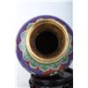 Image 3 : [CHINESE]A PAIR OF CLOISONN ENAMEL VASE PAINTED WITH FLOWRES  W:3.25" H:6.5"
