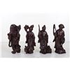 Image 2 : [CHINESE]A SET OF WOOD CARVED STATUES OF THE EIGHT IMMORTALS  L:2" W:1.5" H:5"