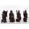 Image 3 : [CHINESE]A SET OF WOOD CARVED STATUES OF THE EIGHT IMMORTALS  L:2" W:1.5" H:5"