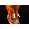 Image 3 : [CHINESE]A PAIR OF WOOD CARVED ELEPHANT WITH IVORY  L:3.5" W:1.75" H:3.5" DISCLAIMER: This item is r