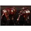 Image 2 : [CHINESE]A PAIR OF WOOD CARVED ELEPHANT WITH IVORY L:5.5" W:3.25" H:4" DISCLAIMER: This item is rest