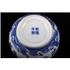 Image 3 : [CHINESE]A BLUE AND WHITE PORCELAIN WATER POT AND BRUSH POT PAINTED WITH DRAGONS  (MEASURED WITH THE