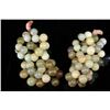 Image 1 : [CHINESE]A PAIR OF JADE CARVED GRAPES  L:8" W:4.5"