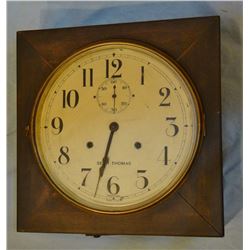 Seth Thomas gallery clock, 30 day movement,
