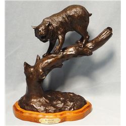 G.C. Wentworth, Bobcat, Bronze, 10/30, 10" h x 9"w