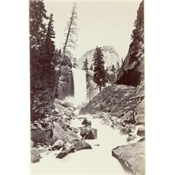 CARLETON WATKINS, (American 1829-1916), piwyac, THE VERNAL FALLS, YOSEMITE, "Piwyac, The Vernal F...