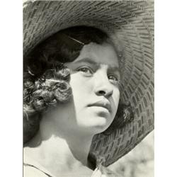 MARGARET BOURKE-WHITE, (American, 1904-1971), COFFEE PICKER, BRAZIL, signed "Bourke-White", in pe...