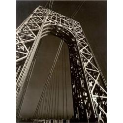 EDWARD STEICHEN, (American, b. Luxembourg, 1879-1973), GEORGE WASHINGTON BRIDGE, signed in pencil...