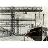 Image 1 : ALBERT RENGER-PATZSCH, (German, 1897-1966), CRANES IN FRONT OF LÜBECK, stamped "RENGER-FOTO D.W.B...
