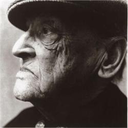 IRVING PENN, (American, b. 1917), W. SOMERSET MAUGHAM, titled, numbered "P869", signed and inscri...