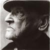 Image 1 : IRVING PENN, (American, b. 1917), W. SOMERSET MAUGHAM, titled, numbered "P869", signed and inscri...