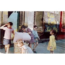 HELEN LEVITT, (American, b. 1918), UNTITLED (NEW YORK), inscribed "N.Y.", dated and signed "1972 ...