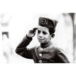 RICHARD AVEDON, (American, b. 1923), BELLBOY, EDEN ROCK HOTEL, TAORMINA, SICILY, signed and dated...