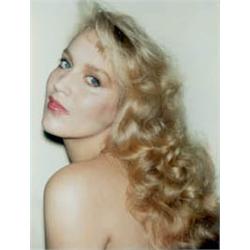 ANDY WARHOL, (American, 1928-1987), JERRy HALL, authentication and copyright, stamps in blue ink ...