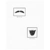 Image 1 : LORNA SIMPSON, (American, b. 1960), UNTITLED, texts below boxes read: "upper case wig" and "lower...