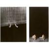 Image 1 : LORNA SIMPSON, (American, b. 1960), UNTITLED, text below image reads: "What should fit here is an...