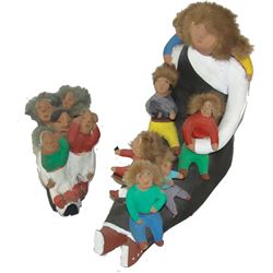 2 Tesuque Pottery Figures - Vigil