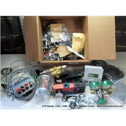 BOX: ASSORTED VACUUM VALVES W/ ACCESSORIES