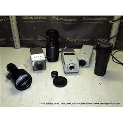 BOX: CAMERA'S W/ ACCESSORIES