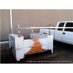 TRUCK BED TOOLBOX W/ HEADACHE RACK