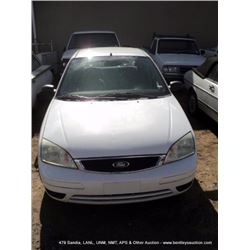 2006 FORD FOCUS ~ ??? MILES VIN: 1FAHP34N96W228693, Sedan, FWD, I4, 2.0L TITLE # ?? KEYS ???