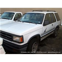 1992 MAZDA Navajo LX~ 37,578 MILES VIN: 4F2CU44X7NUM07121, SUV, 4WD, V6, 4.0L TITLE # ??? KEYS ???