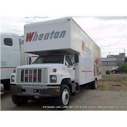 GMC TOPKICK MOVING BOX TRUCK ~ ?? MILES VIN: ??????, SINGLE AXLE TITLE #?? KEYS=??