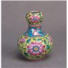 Image 1 : A CHINESE KANGXI STYLE ENAMELED GARLIC-HEAD VASE