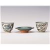 Image 1 : SET OF CHINESE BLUE AND WHITE PORCELAIN CUPS AND DISH