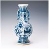 Image 2 : A CHINESE BLUE AND WHITE PORCELAIN BINAURAL VASE