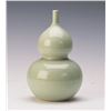 Image 1 : A LIGHT GREEN GLAZED PORCELAIN DOUBLE GOURD VASE
