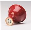 Image 3 : A  CHINESE RED GLAZED PORCELAIN TALL CUP