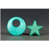Image 1 : A PAIR OF TURQUOISE PENDANT