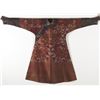 Image 2 : CHINESE GOLD-EMBROIDERED RED SILK DRAGON ROBE