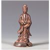 Image 2 : TWO CHINESE BOXWOOD CARVED MANJUSHRI FIGURE
