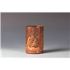 Image 1 : CHINESE CARVED BAMBOO ROOT BRUSH POT