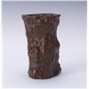 Image 1 : CHINESE NATURALISTIC WOOD BRUSH POT