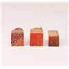 Image 4 : TWO SOAPSTONE SEALS AND ONE OX HORN SEAL